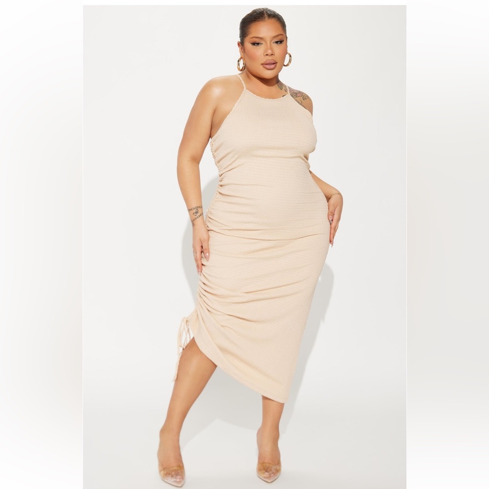 Textured Midi Dress